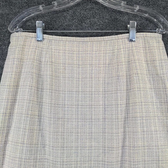 Norton McNaughton Womens Silk Linen Pencil Skirt Multi Size 12 - Picture 7 of 11